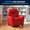 Flash Furniture Kids Recliner, 25" to 39" x 28", Upholstery Color: Red, Frame Material: Hardwood, Plastic BT-7950-KID-RED-GG - alternate 4